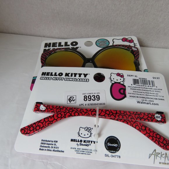 Hello Kitty Girls Butterfly Sunglasses - Picture 8 of 10